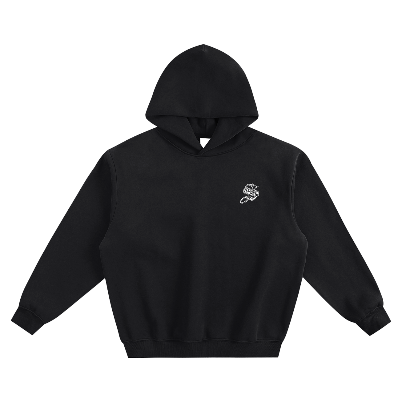 EMBLEM BOXY HOODIE