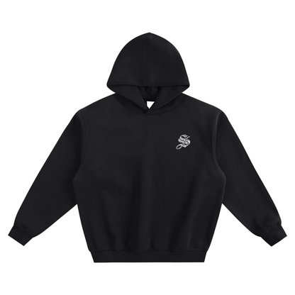 EMBLEM BOXY HOODIE