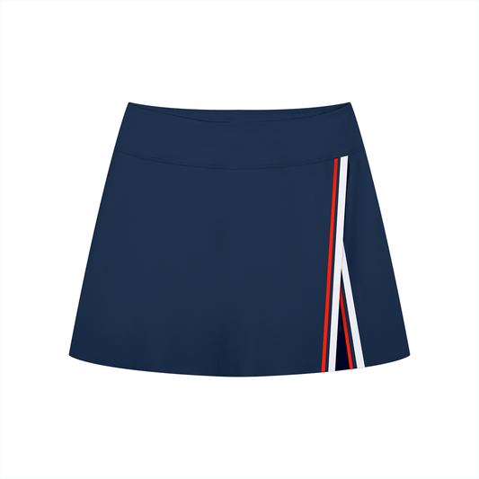 PANEL SLIT SKIRT [NAVY BLUE]