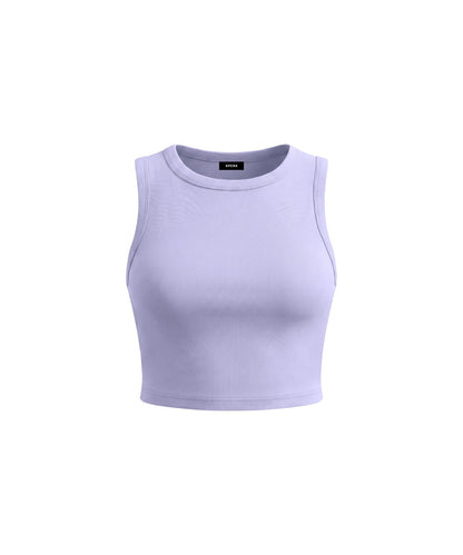 CROPPED BODY TANK [LIGHT PURPLE]