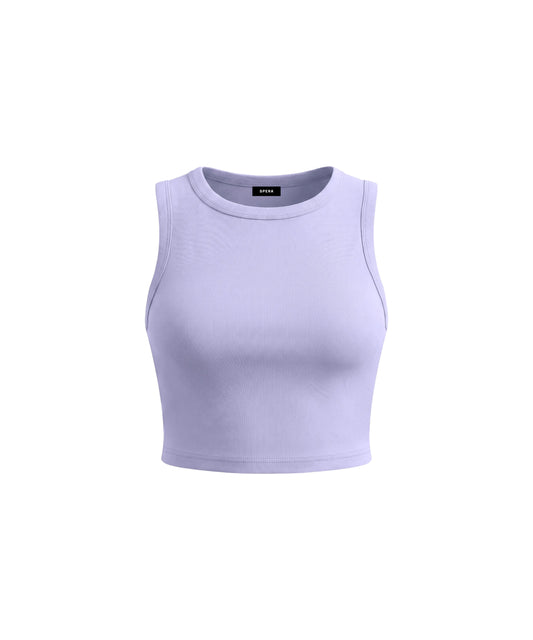 CROPPED BODY TANK [LIGHT PURPLE]