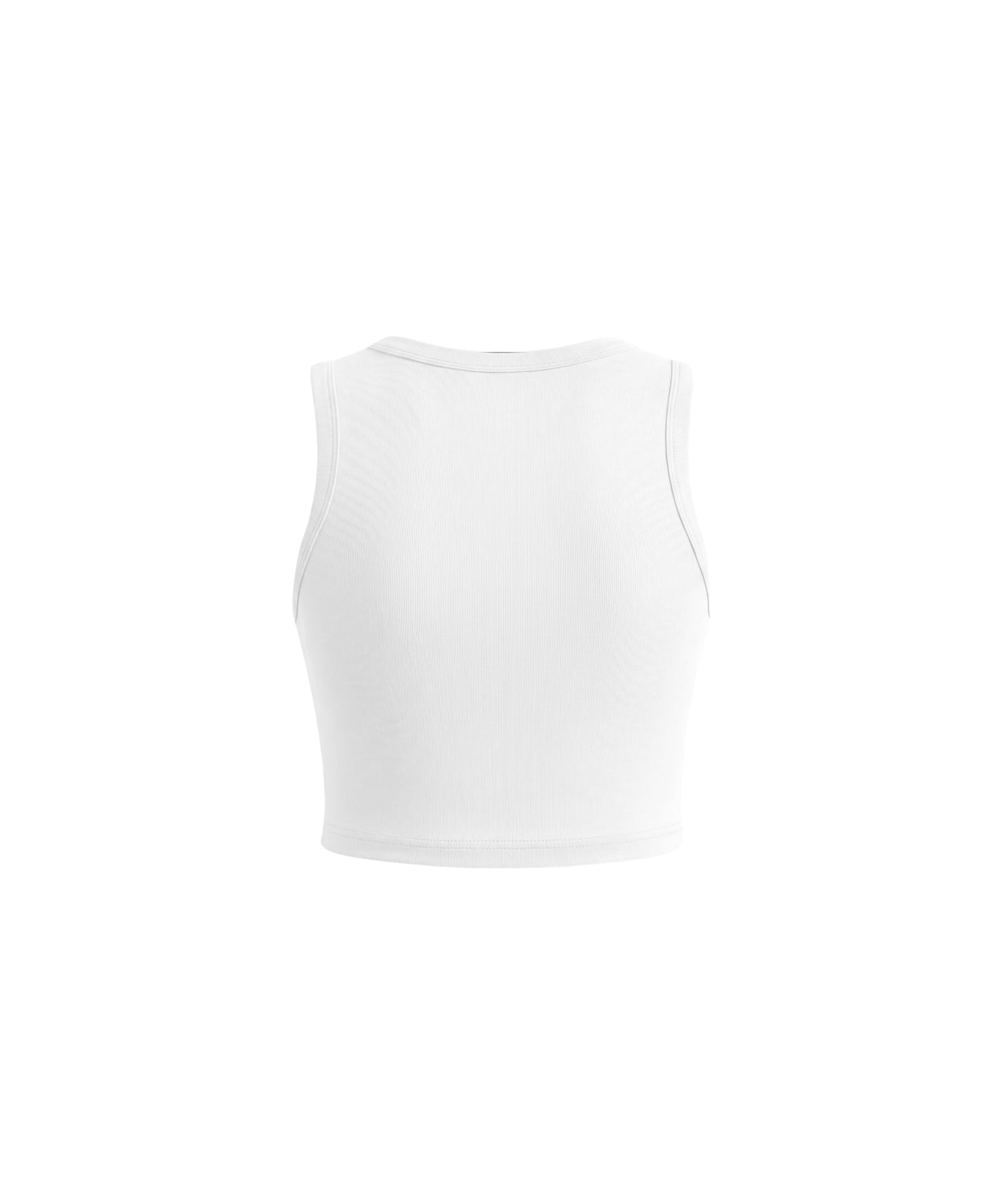 CROPPED BODY TANK [WHITE]