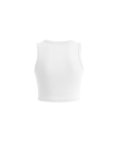 CROPPED BODY TANK [WHITE]