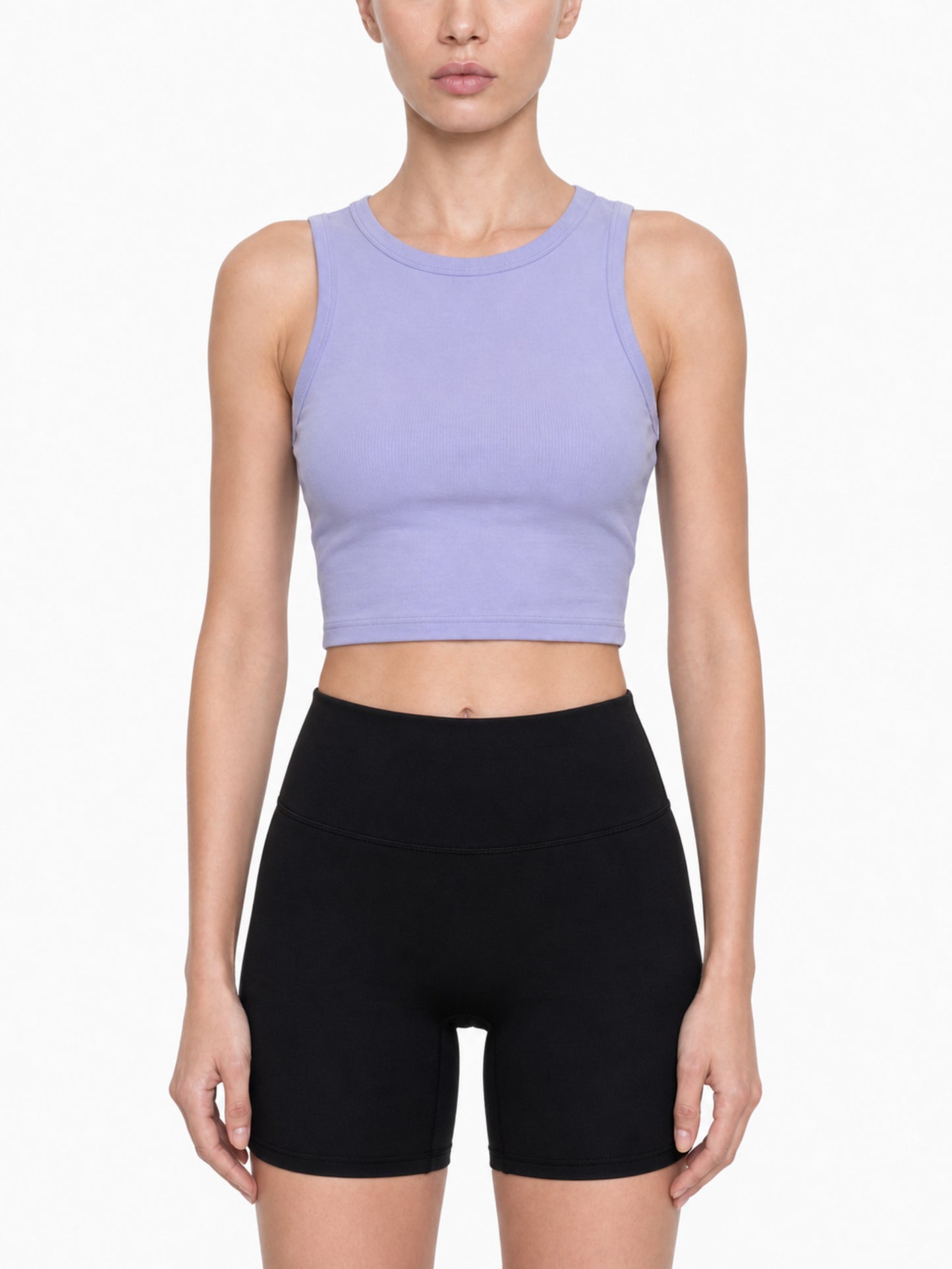 CROPPED BODY TANK [LIGHT PURPLE]