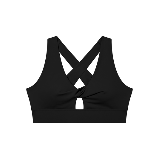 TWIST SPORTS BRA [BLACK]