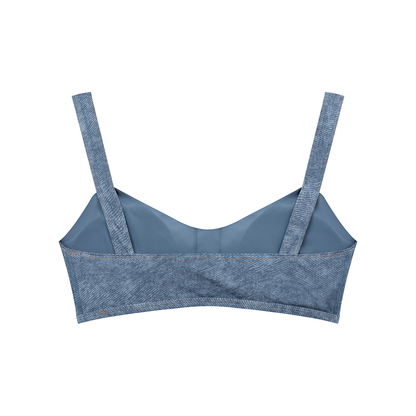 DENIM BRA TOP